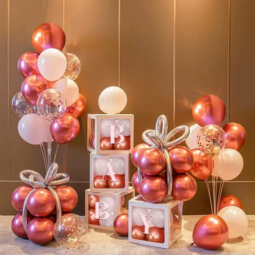 Сцена года -Сцена оформления дня рождения декоративное воздушное шаре девочка полная ежемесячная атмосфера.