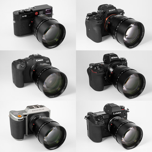 铭匠90mm f1.25远摄镜头中长焦适用哈苏X2D富士G中画幅定焦微单 - 图1