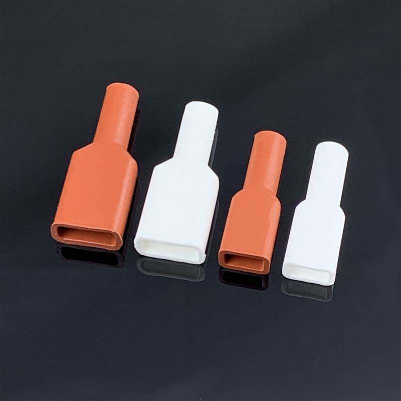 4.8/6.3硅胶护套187/250圆形直插扁形方口旗形硅胶插簧护套耐高温,淘宝优惠券,粉丝福利购,淘宝优惠卷