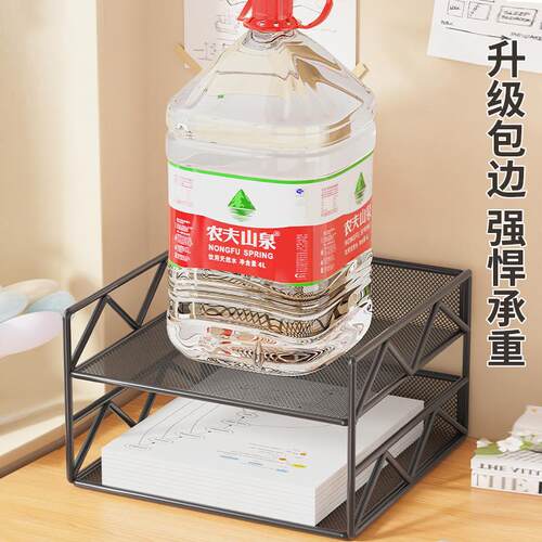 桌面收纳置物架书架书桌收纳家用小型储物架办公室文件档案放置架 - 图3