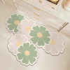 Flower kitchen floor mat diatom mud anti-slip and anti-oil