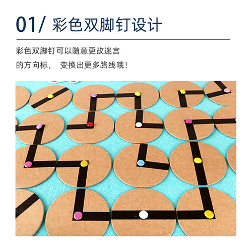 寻找路线手工自制玩教具墙面游戏不织布幼儿园中大班区角活动环创 - 图0