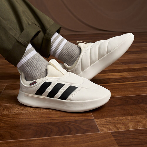 Adidas/阿迪达斯官方正品ADIPUFF男女时尚缓震保暖休闲鞋IG6813 - 图0