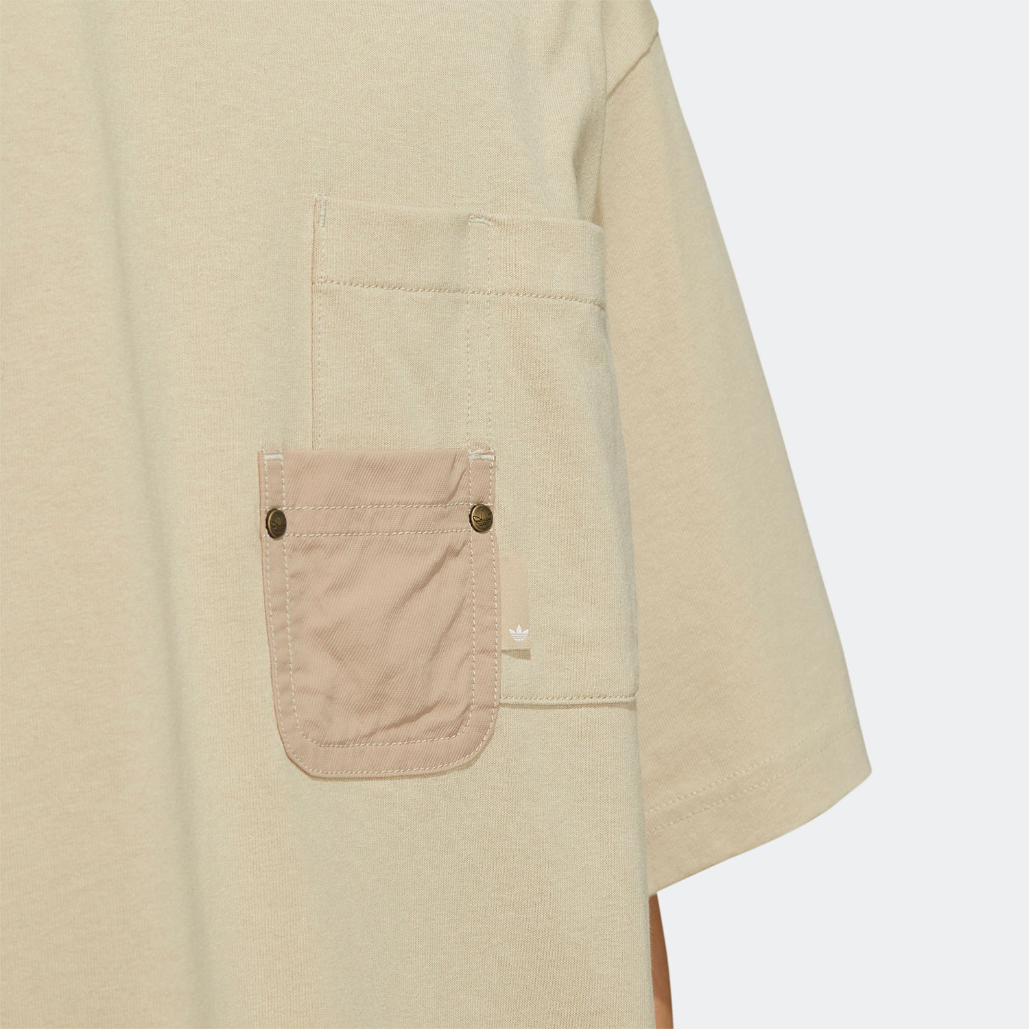 Adidas/阿迪达斯正品夏三叶草男子口袋休闲运动短袖T恤HM7991 - 图2