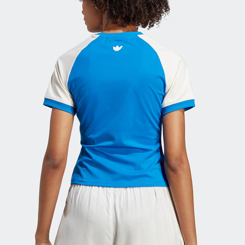 Adidas/阿迪达斯三叶草女子休闲透气短袖T恤IB5806 - 图0
