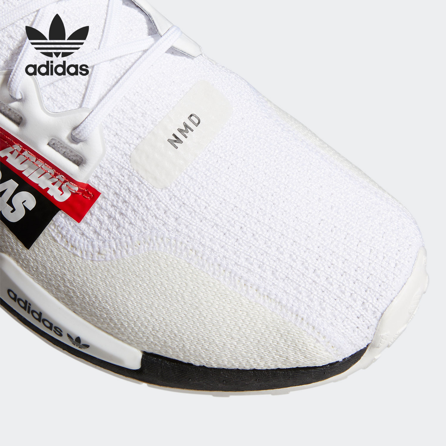 Adidas/阿迪达斯正品三叶草 NMD_R1.V2男女跑步鞋运动鞋 H02537-图2
