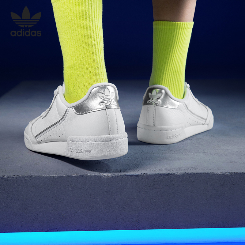 Adidas/阿迪达斯正品新款三叶草Continental80系带休闲板鞋F99787 - 图3