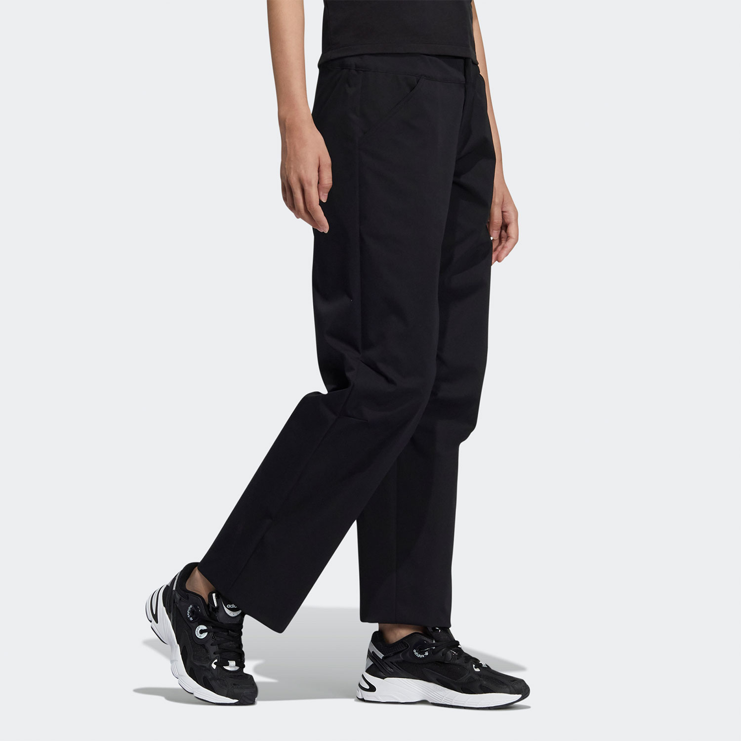 Adidas/阿迪达斯正品三叶草CNY TRACK女子宽松运动长裤HD0333 - 图1