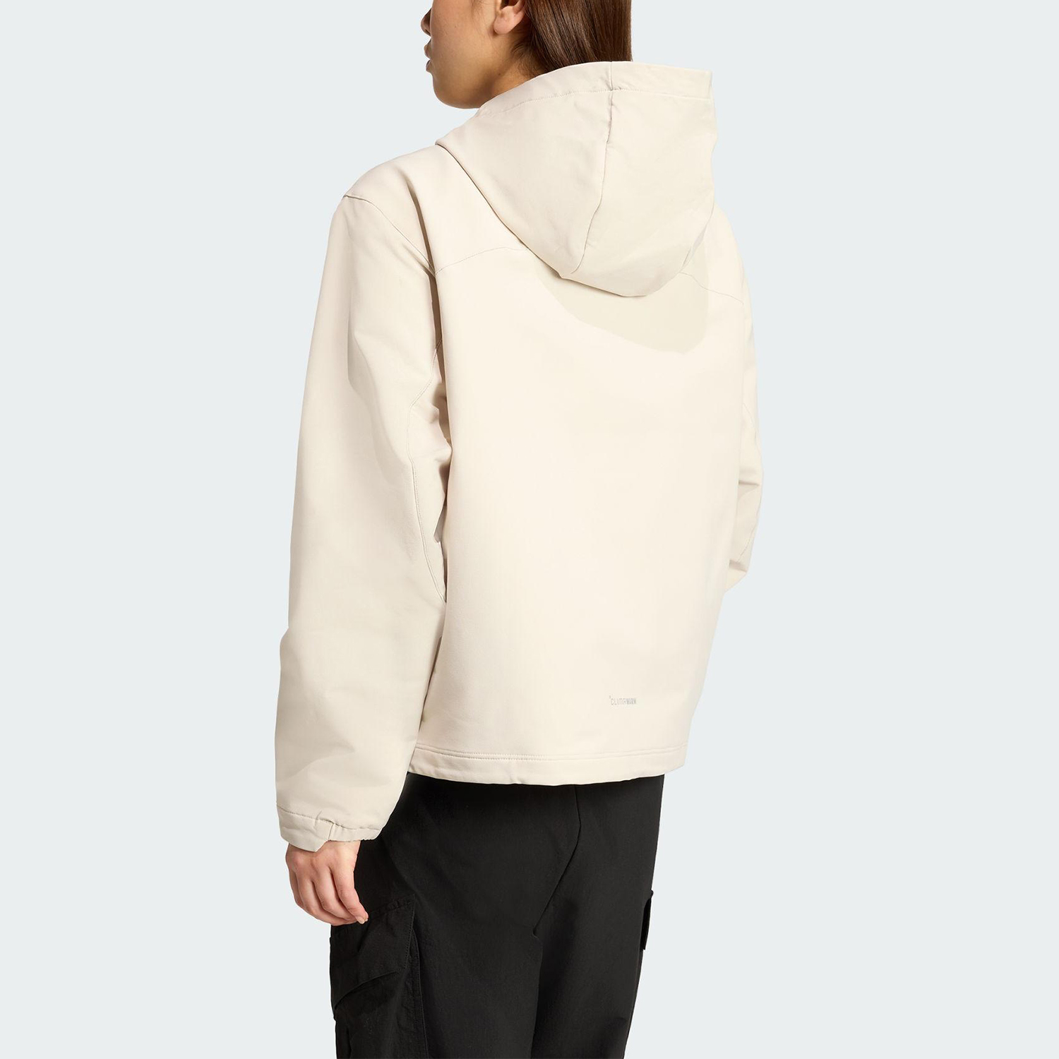 Adidas/阿迪达斯正品2025女士拉链户外保暖宽松软壳外套JV6235 - 图0