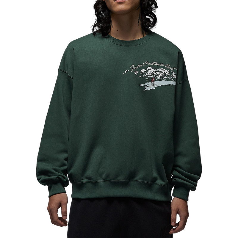 Nike/耐克正品JORDAN男士运动圆领印花休闲日常卫衣IM6318-327 - 图3