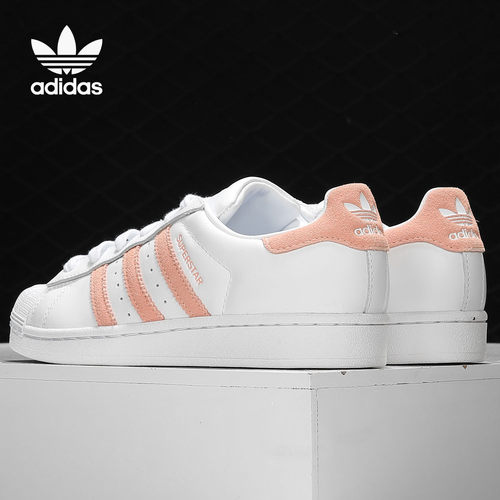 Adidas/阿迪达斯正品三叶草19冬季新品女子贝壳头休闲板鞋EF9249 - 图1