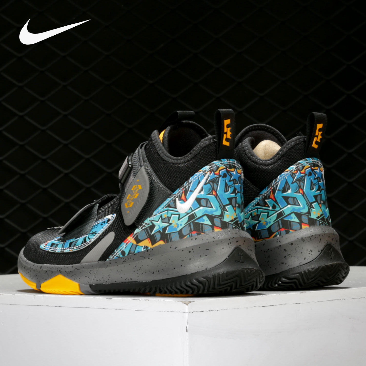 Nike/耐克正品LEBRON SOLDIER 13 詹姆斯13湖人儿童篮球鞋 AR7585,淘宝优惠券,粉丝福利购,淘宝优惠卷