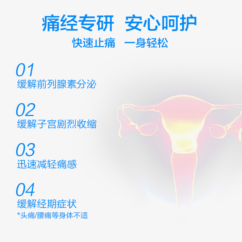 白兔eve止疼药痛经小粉盒头疼药特效止痛药退烧药喉咙痛布洛芬片
