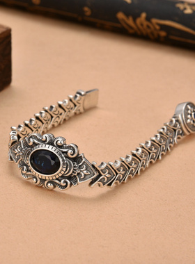 新款重工个性唐草纹狐尾手链轻奢