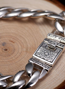 新款男女士手链光面手链霸气十足