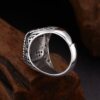 New auspicious bird ring punk personality trendy niche