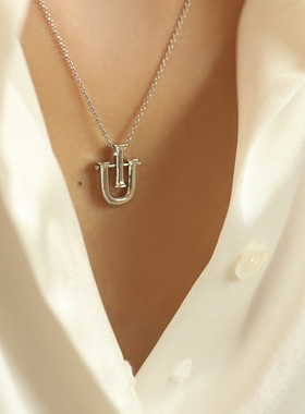 INFINITEYOU镀金IU吸引力项链