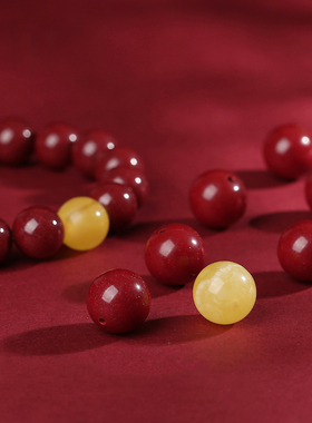 蜜蜡转运珠【收藏级】朱砂手串