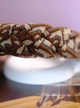 Luxury Monogram Hairband – Classic, Elegant & Multi-Color F
