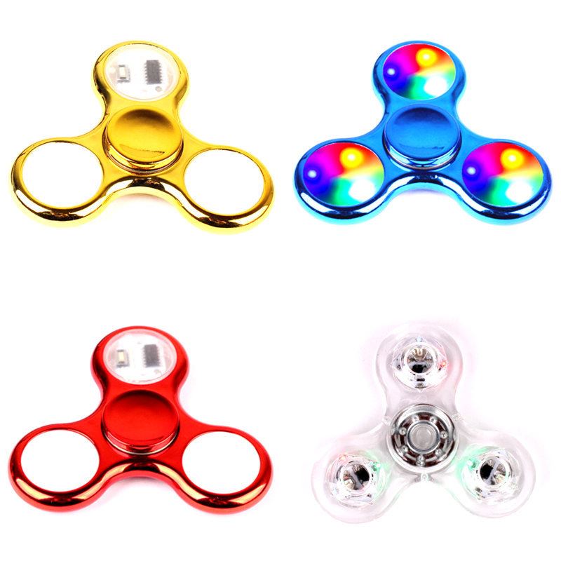 Fidget Spinner Glow in the Dark Adult Toy Anti Stress Led - 图3