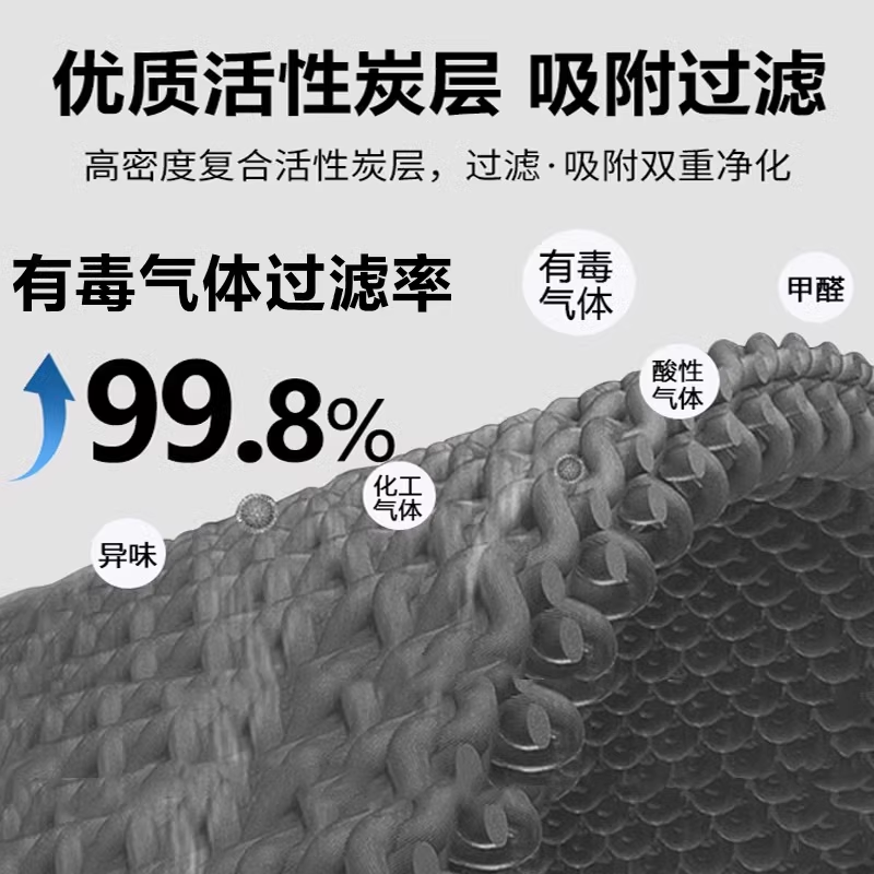 防毒口罩kp95防油漆味防甲醛化工毒气官方正品防尘kp95工业级防化 - 图1
