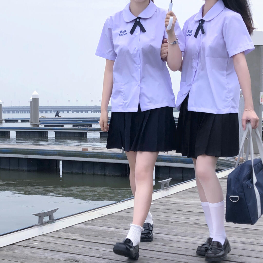 【泰国校供】泰国校服交叉领结 搭配JK禁忌女孩小水同款 学生制服 - 图0