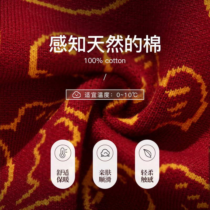 亲子装年款一家三口四口装冬款拜年服年年有鱼毛衣红色针织全家福,淘宝优惠券,粉丝福利购,淘宝优惠卷