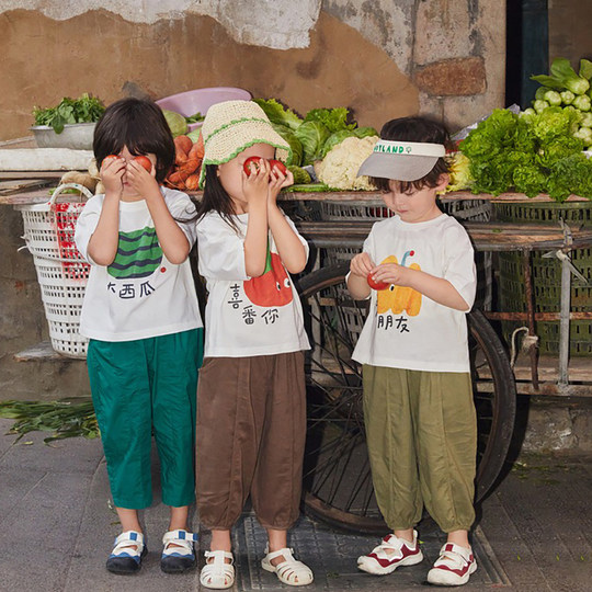 凉感冰瓷棉】亲子装一家三口户外短袖夏班服t恤母子母女装全家福t