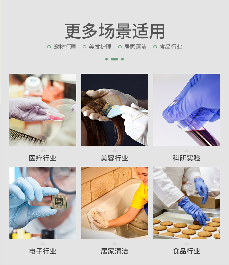 蓝帆医用一次性丁腈手套加厚耐用型耐磨防护厨房食品级外科检查