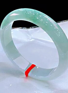 清仓随机天然缅甸老坑A货翡翠手镯冰糯种墨绿色飘花浅阳绿色翡翠