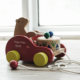 Children's Beech Wood Toddler Tractor Bear Drum Truck
