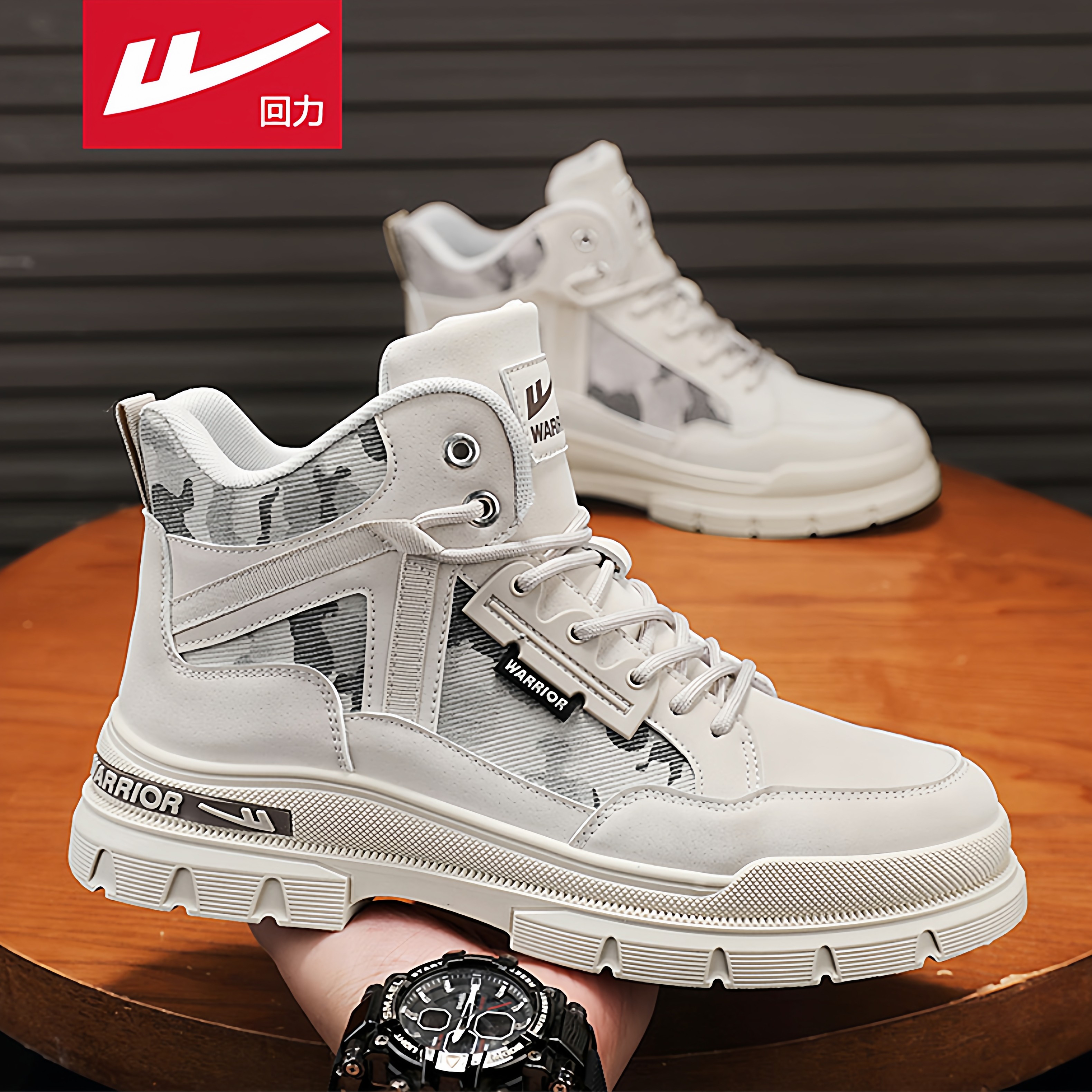 回力马丁靴男秋季高帮英伦风工装靴男士户外运动登山沙漠作战靴子,淘宝优惠券,粉丝福利购,淘宝优惠卷