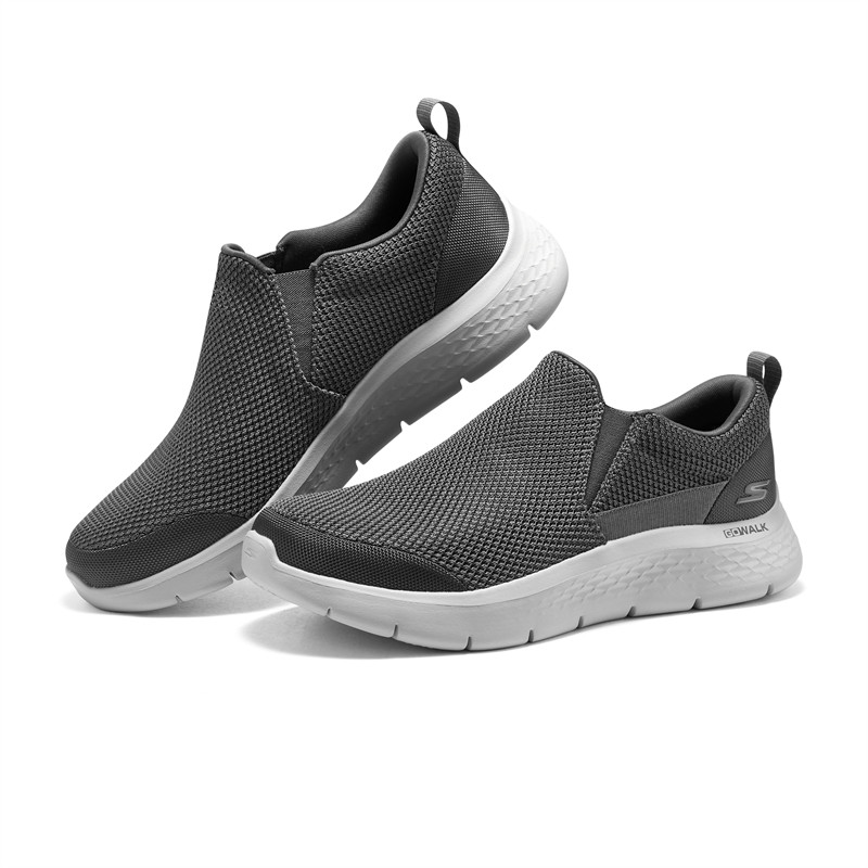 Skechers斯凯奇男鞋秋冬透气舒适高回弹一脚蹬轻便散步缓震健步鞋,淘宝优惠券,粉丝福利购,淘宝优惠卷