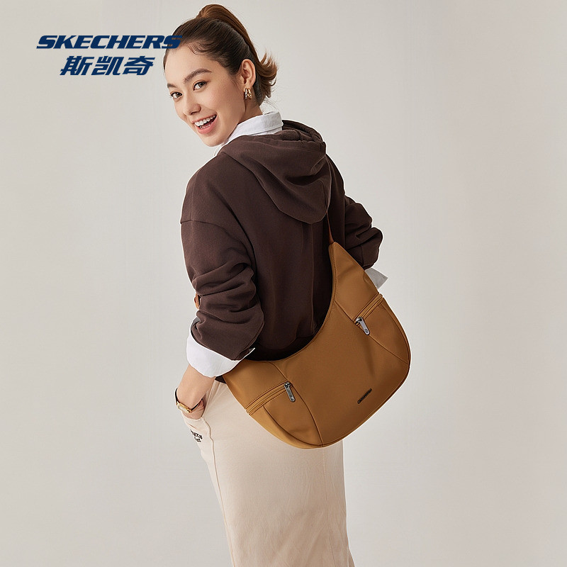 Skechers Crossbody Bag 2026 Autumn Men and Women Same Style Sports Fashion Water-Repellent Sports Leisure Versatile Armpit Bag
