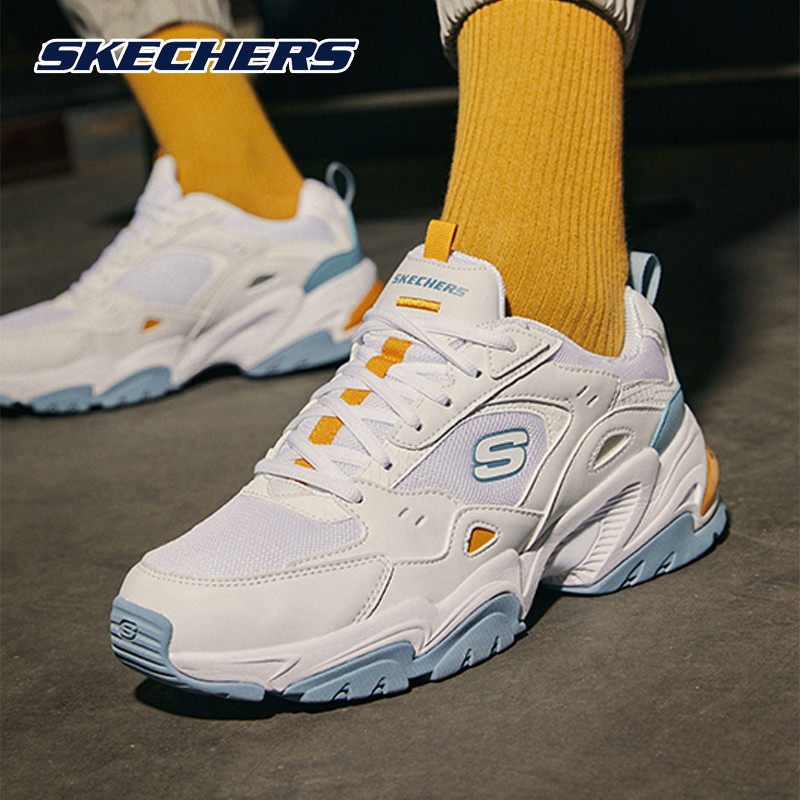 skechers夏季款二代机甲跑步鞋男鞋 skechers斯凯奇蔚亚老爹鞋