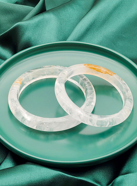 手镯白水晶通透净化心灵细版女款