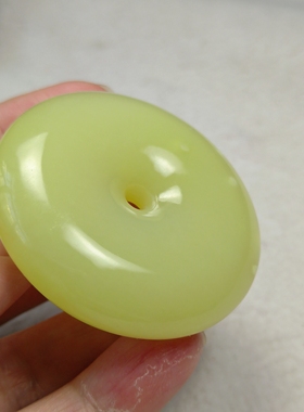 天然岫玉大平安扣吊坠保真包邮