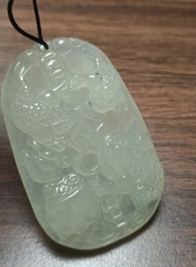 三脚金蟾岫玉吊坠毛衣链挂件 引贵人，聚财气，小金蟾有大力气。