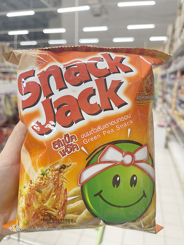 泰国711代购零食Snack Jack豌豆条芥末椒盐大虾扇贝Off win代言 - 图0