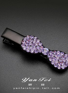 气质网红少女前额简约边夹