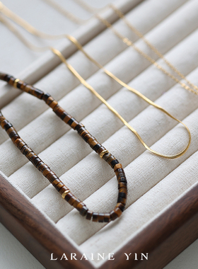 虎眼石叠戴项链美拉德