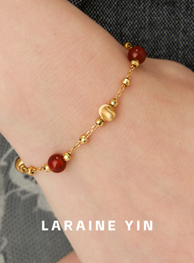 【买3免1】S925纯银新年红色转运珠项链手链宫廷风高级感锁骨链