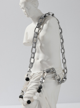 【买3免1】原创设计水晶石链条拼接项链个性百搭颈链潮酷锁骨链