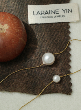 一颗珍珠项链轻奢高级感锁骨链