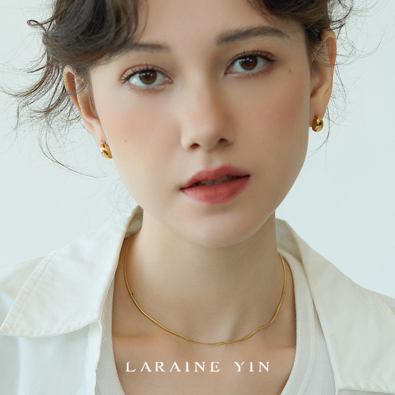 LARAINE YIN欧美简约百搭蛇骨链网红choker肯豆项链毛衣链白百何 - 图1