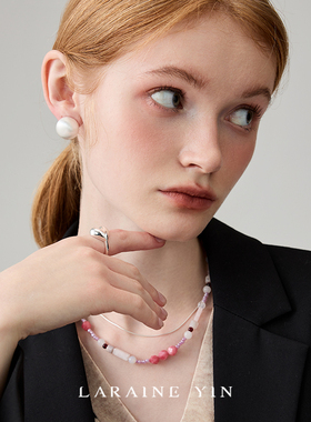 彩色小众设计高级感感梅子项链