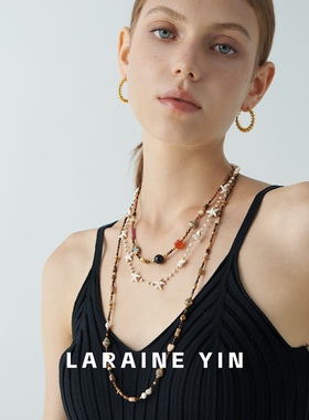 LARAINE YIN原创设计串珠项链叠戴锁骨链小众高级感度假风配饰