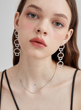 通体银饰女简约百搭项链