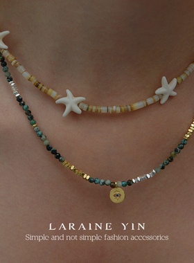 贝壳海星项链海边度假