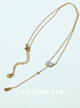 【买3免1】轻奢小众精致闺蜜项链女款水滴吊坠链冬天配毛衣晚礼服